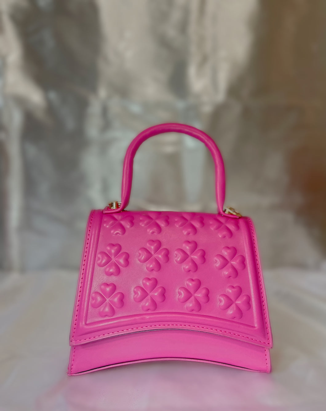 Unique Charm Handbag- hot pink